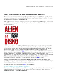 The Alien Disko: an Interview with Markus Acher