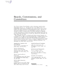 Boards, Commissions, and Committees