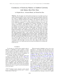 Correlations of Seismicity Patterns in Southern California with Surface Heat Flow Data by Bogdan Enescu,* Sebastian Hainzl, and Yehuda Ben-Zion