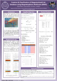 Introduction Magnetosheath Jets Resulted Database Summary