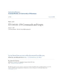 OS Commands and Scripts Steven L