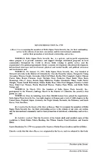 SENATE RESOLUTION No. 1759 a RESOLUTION Recognizing The
