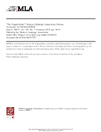 "The Jungle Books": Rudyard Kipling's Lamarckian Fantasy Author(S): ALLEN MACDUFFIE Source: PMLA, Vol