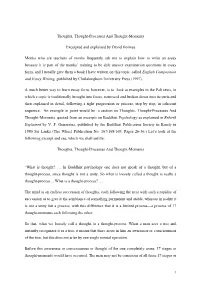 Thoughts, Thought-Processes and Thought-Moments