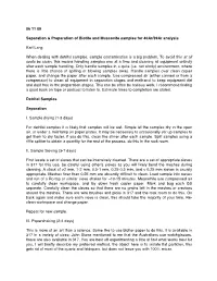 06 11 09 Separation & Preparation of Biotite and Muscovite Samples For