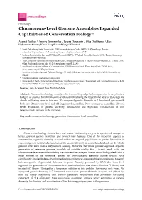 Chromosome-Level Genome Assemblies Expanded Capabilities of Conservation Biology †