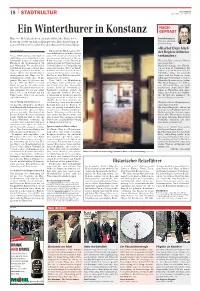 Ein Winterthurer in Konstanz Gefragt