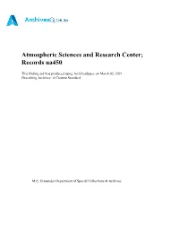 Finding Aid Was Produced Using Archivesspace on March 02, 2021