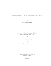 High-Dimensional Data Indexing with Applications