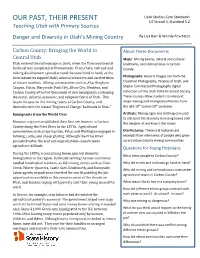 OUR PAST, THEIR PRESENT Utah Studies Core Standards UT Strand 3, Standard 3.2 Teaching Utah with Primary Sources