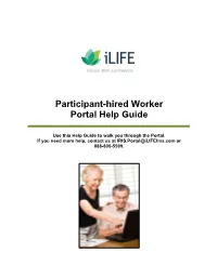 Participant-Hired Worker Portal Help Guide