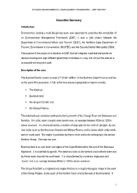 Siyanda EMF Draft Status Quo Report