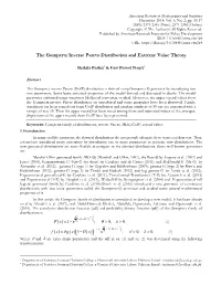 The Gompertz Inverse Pareto Distribution and Extreme Value Theory