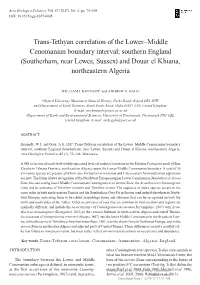 Trans-Tethyan Correlation