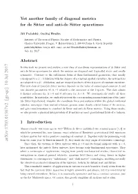 Yet Another Family of Diagonal Metrics for De Sitter and Anti-De Sitter Spacetimes