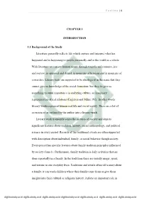 CHAPTER 1 INTRODUCTION 1.1 Background of the Study Literature