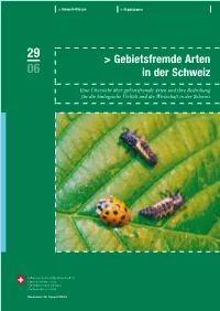 Gebietsfremde Arten in Der Schweiz BAFU 2006 6