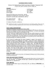 QUORNDON PARISH COUNCIL Minutes of the Meeting of Quorn