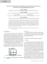 Structure Gauge Measuring Equipment Using Laser Range