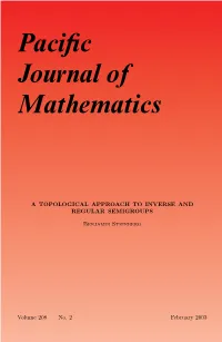 A Topological Approach to Inverse and Regular Semigroups