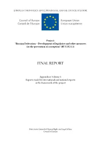 Final Report, Rucola 2