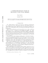 A Controlled-Topology Proof of the Product Structure Theorem 3