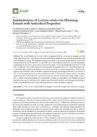 Autohydrolysis of Lentinus Edodes for Obtaining Extracts with Antiradical Properties