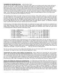 THE MODES of the MAJOR SCALE -Written by David Taub