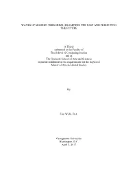 Waves of Modern Terrorism: Examining the Past and Predicting the Future