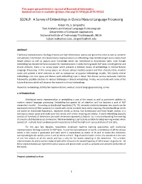 A Survey of Embeddings in Clinical Natural Language Processing Kalyan KS, S