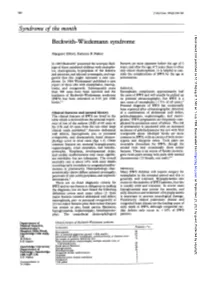 Beckwith-Wiedemann Syndrome