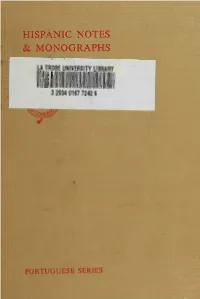 Hispanic Notes & Monographs