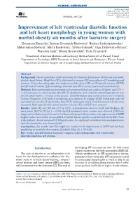 Improvement of Left Ventricular Diastolic Function and Left Heart