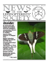 Nymphalidae) Cember 1950, Is “To Promote Internationally Mark H