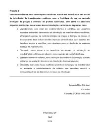 Produto 3 Documento Técnico Com Informações Científicas Acerca Dos