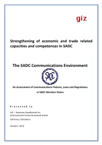 The SADC Communications Environment