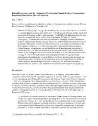1 Digital Convergence and the Information