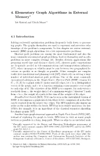 4. Elementary Graph Algorithms in External Memory∗