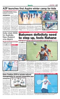 Batsmen Definitely Need to Step Up, Feels Rahane