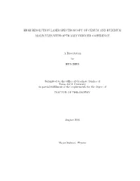 High Resolution Laser Spectroscopy of Cesium and Rubidium