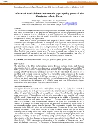 Influence of Hemicelluloses Content on the Paper Quality Produced with Eucalyptus Globulus Fibres