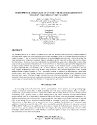 Performance Assessment of Automated Feature Extraction Tools on High Resolution Imagery