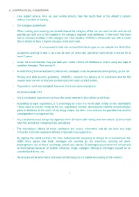 1 A. Contractual Conditions