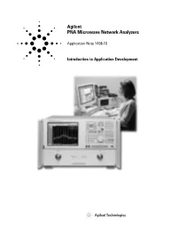 Agilent PNA Microwave Network Analyzers