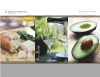 Cocktail Menu • Hors D’Oeuvres 1 / 2 / 3