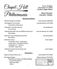 Concert Program