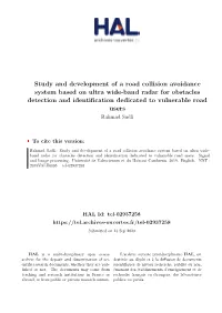 Study and Development of a Road Collision Avoidance System Based