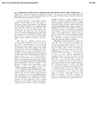 An Alternative Origin for Coesite from the Richat Structure, Mauritania