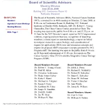 Board of Scientific Advisors Meeting Minutes of June 23-24, 2008