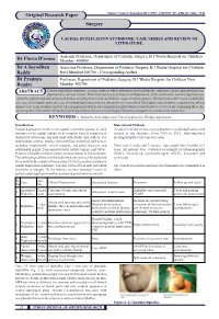 Caudal Duplication Syndrome: Case Series and Review of Literature